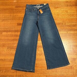 Levi Strauss Co Mens 318 Shaping Wide Leg Jeans Dark Wash Size 30x32